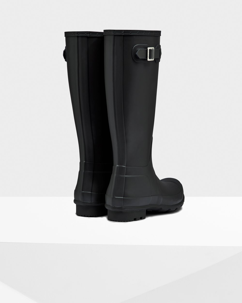 Mens Tall Rain Boots - Hunter Original (84OXPRWTV) - Black